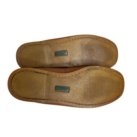 L.L. Bean Mens Loafers Shoes Brown Slip On Size 9 D - Picture 8 of 10